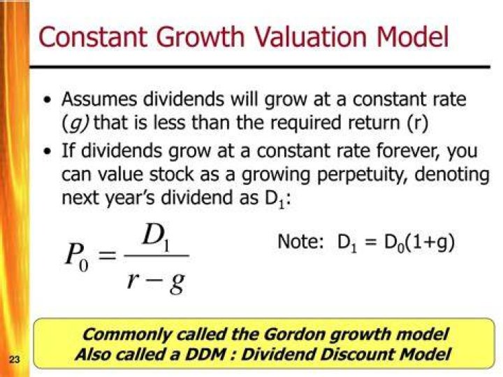How is a constant growth stock valued?