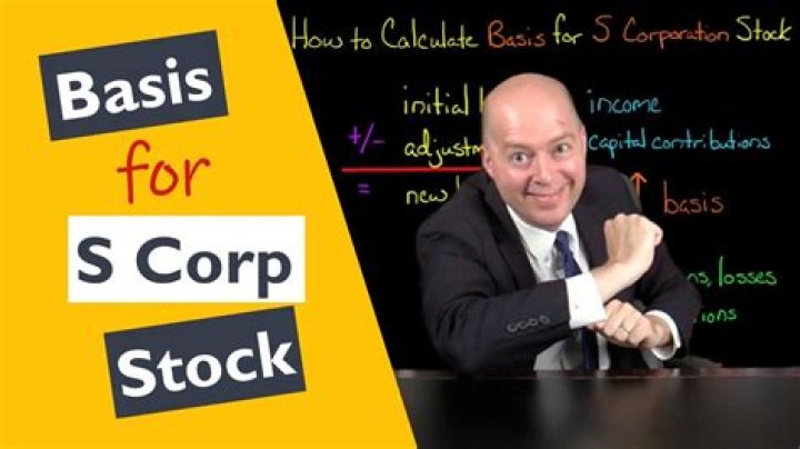 How is the stock basis of a S corporation determined?