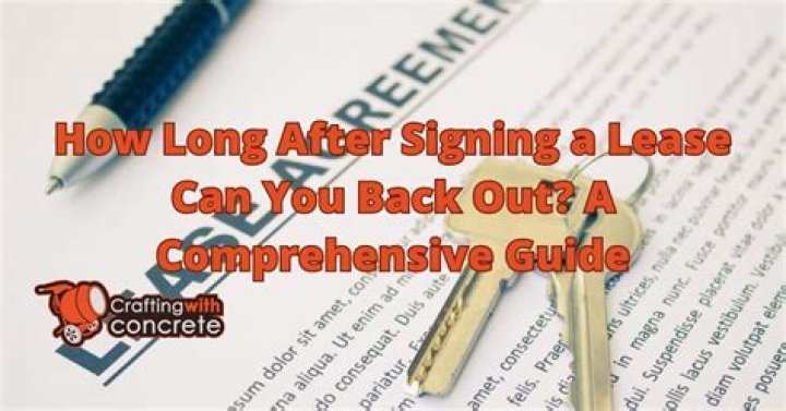 How long after signing a lease can you back out in Florida?