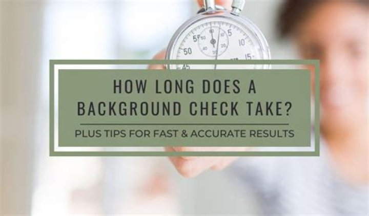 How long does it take to get hired after background check?
