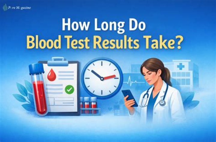 How long should blood test results take?