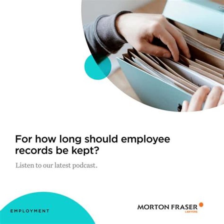 How long should employee records be kept?