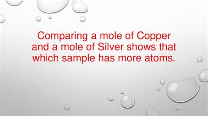 How many atoms are in a mole of silver?