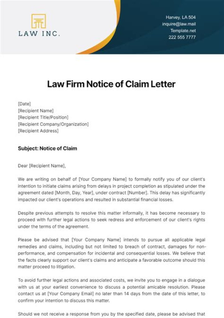 How many days is required to give a carrier a notice of claim?