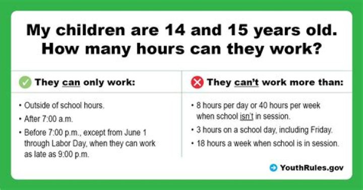 How many hours can a 14 year old work in Delaware?