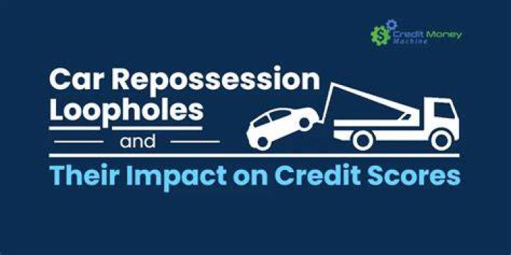 How many points does a car repossession drop your credit score?