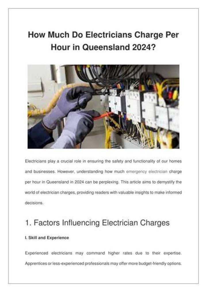 How much do electricians charge per hour in GA?
