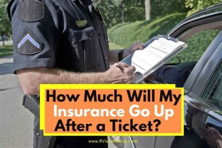 How much does insurance cost go up after a ticket?