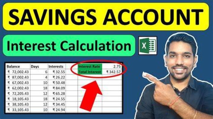 How much interest is drawn on a savings account?
