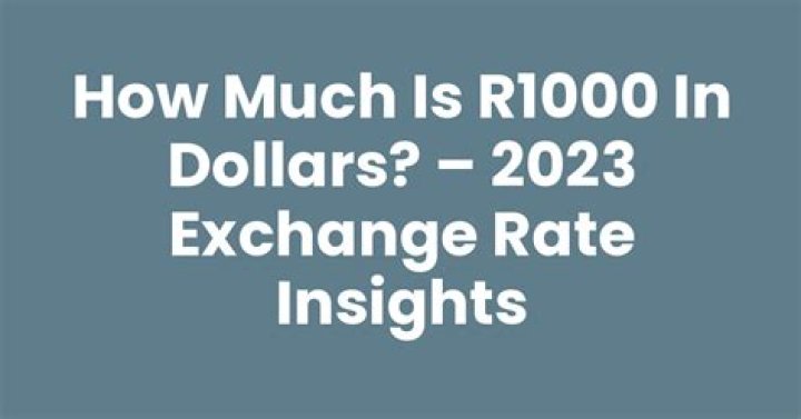 How much is r1000 in Australian dollars?