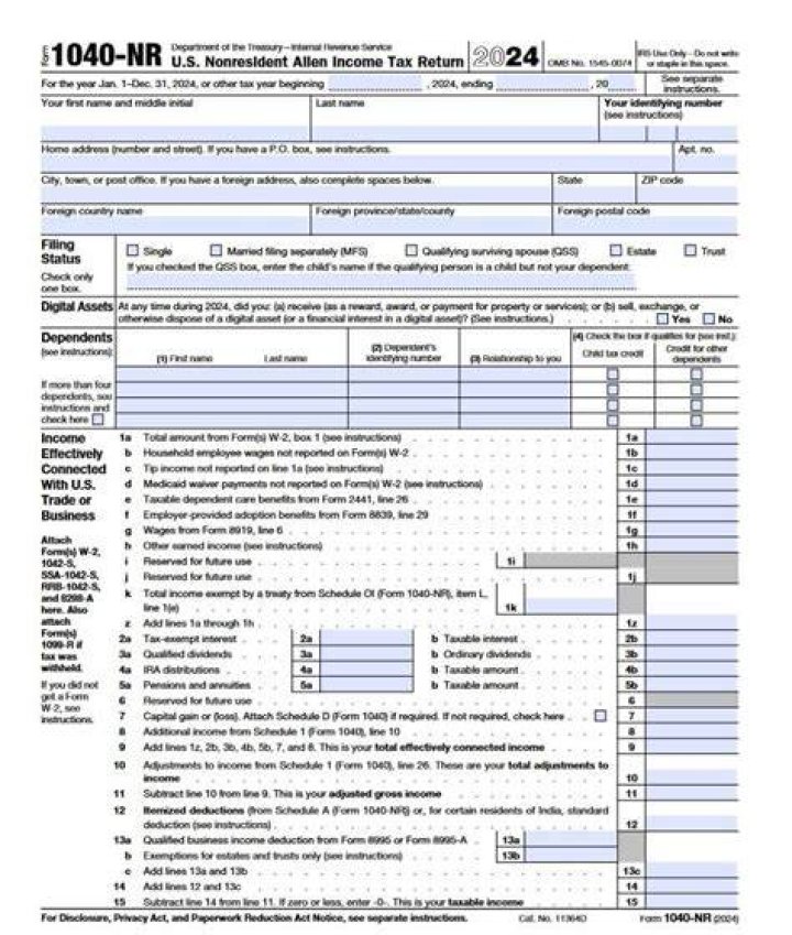 How much money can a nonresident alien receive from a foreign estate?