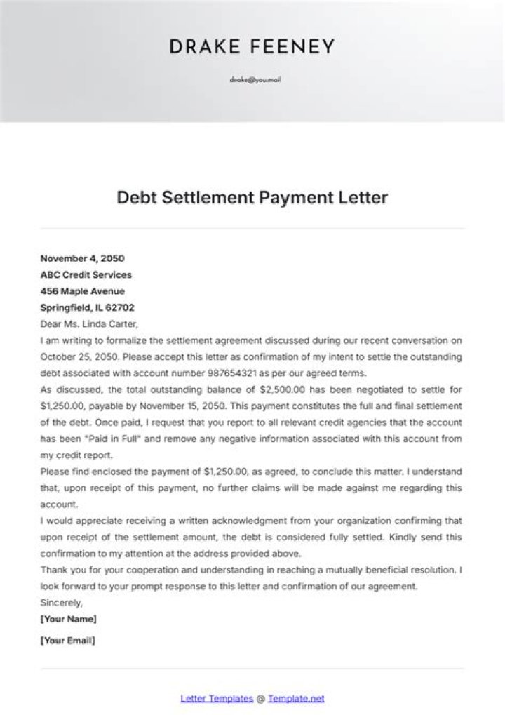How much will creditors settle debt for?