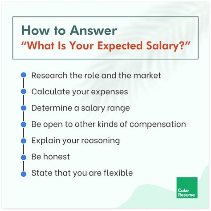 How should you answer if you are asked how much you want to be paid in a job interview?