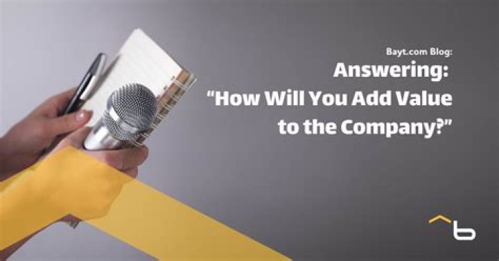 How to answer how you will add value to the company?