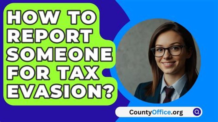 How to report someone for tax evasion online?