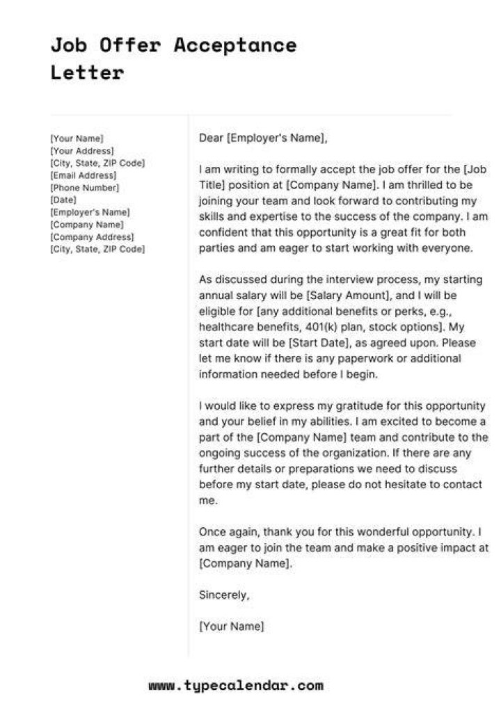 Is accepting a job offer a contract?