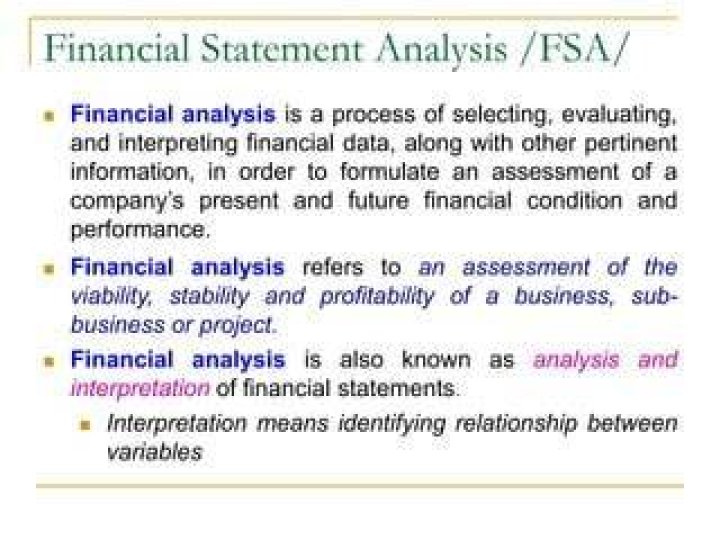 Is also known as analysis and interpretation of financial statements?