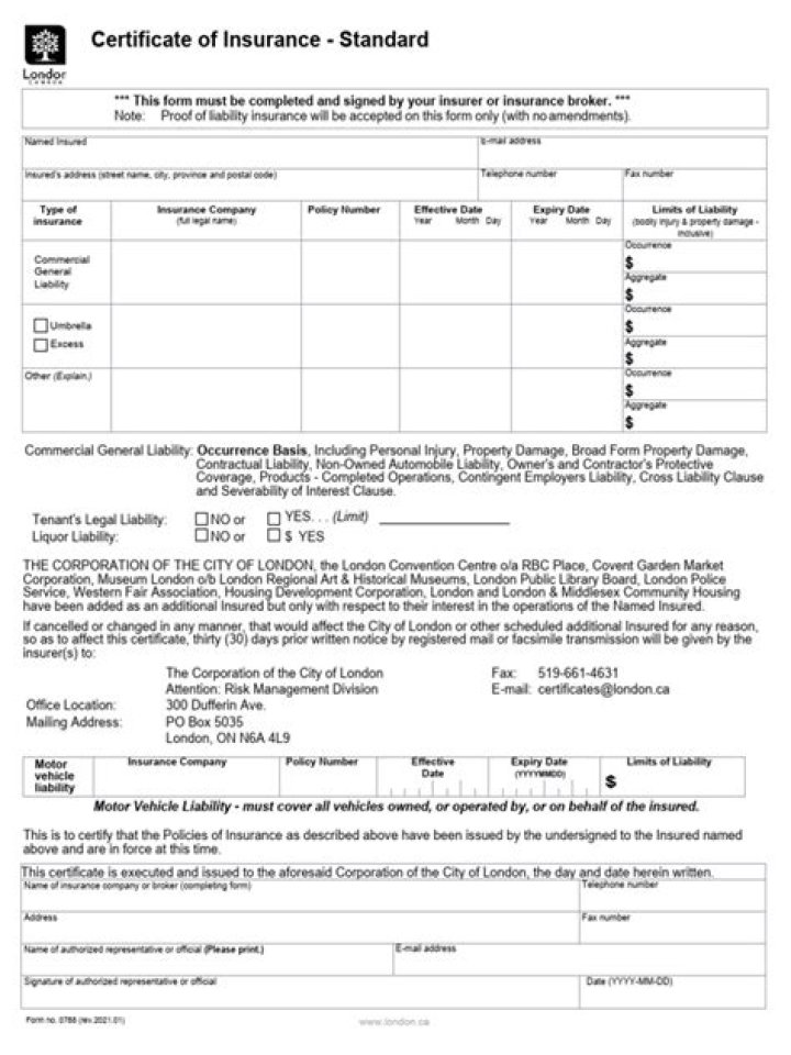 Is an insurance certificate the same as a policy?
