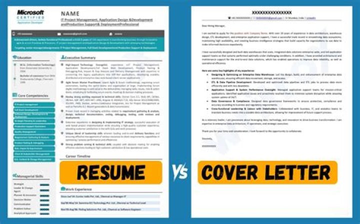 Is application letter and resume same?