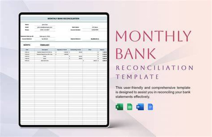 Is bank reconciliation done monthly?