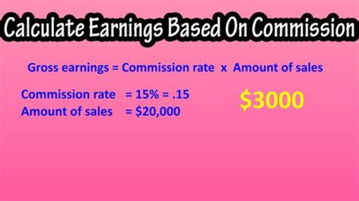 Is commission for a sale income?