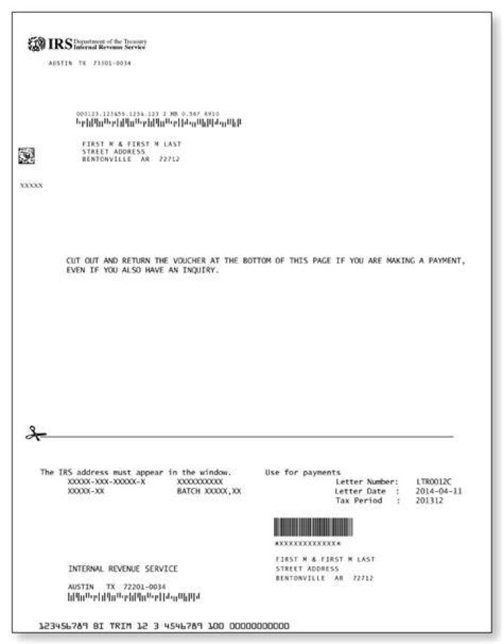 Is IRS letter 12C an audit?