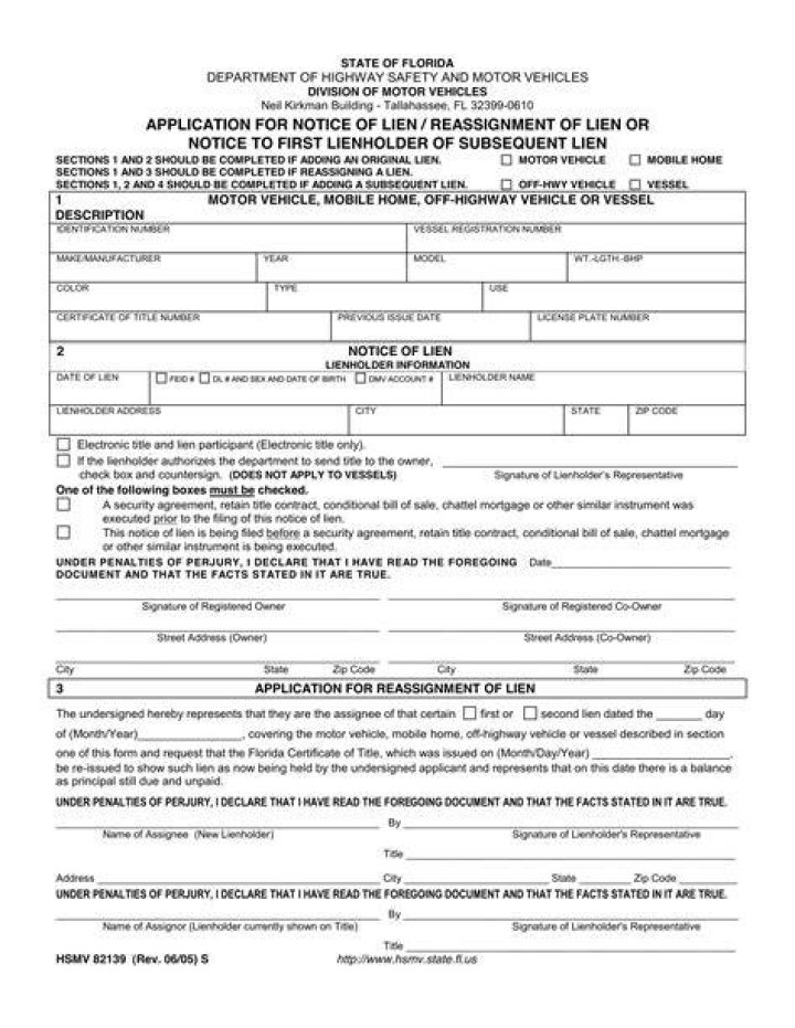 Is it illegal to sell a car with a lien on it in Florida?