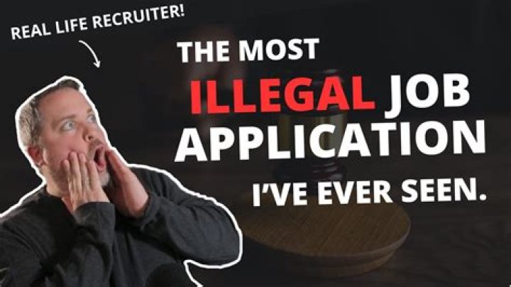 Is lying on a job application illegal?
