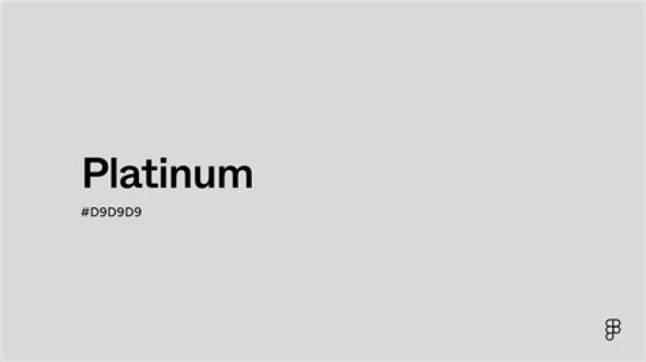 Is platinum a real color?