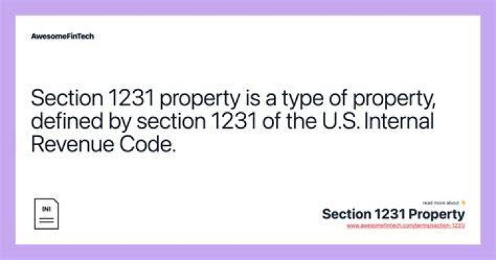 Is rental real estate 1231 property?