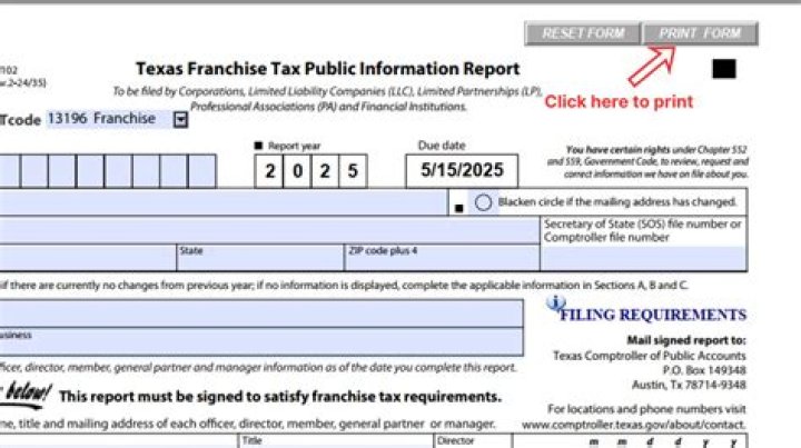 Is the entity subject to a franchise tax?