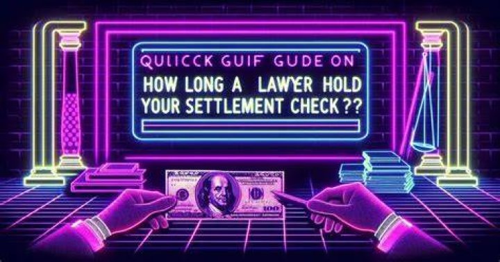 Is there a hold on settlement checks?