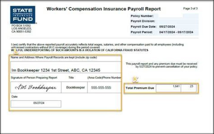Is Workers Comp tied to payroll?