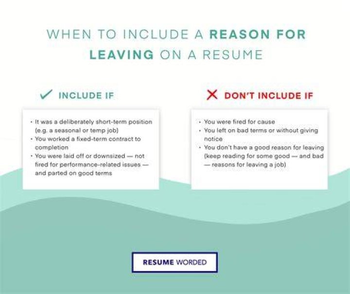 Should I put reason for leaving on resume?