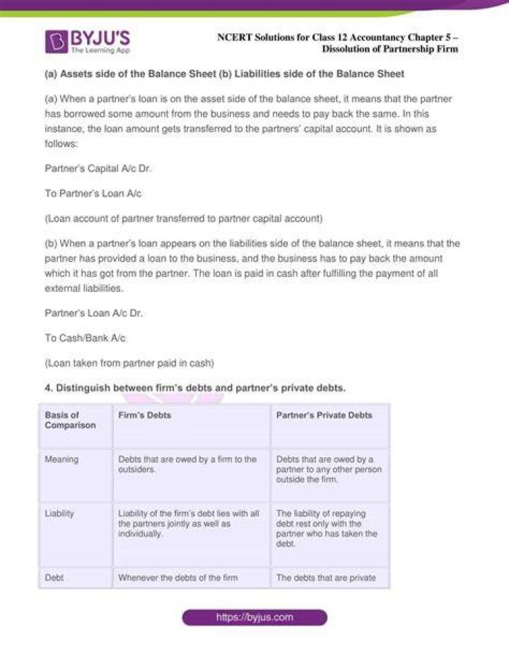 What accounting records is made on dissolution of partnership?