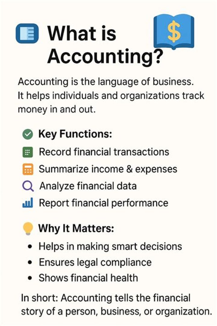 What are 3 broad areas of accounting?