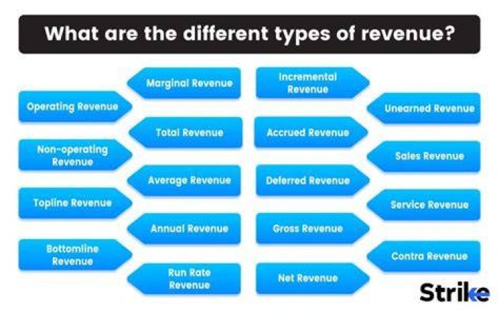 What are 4 types of revenue?