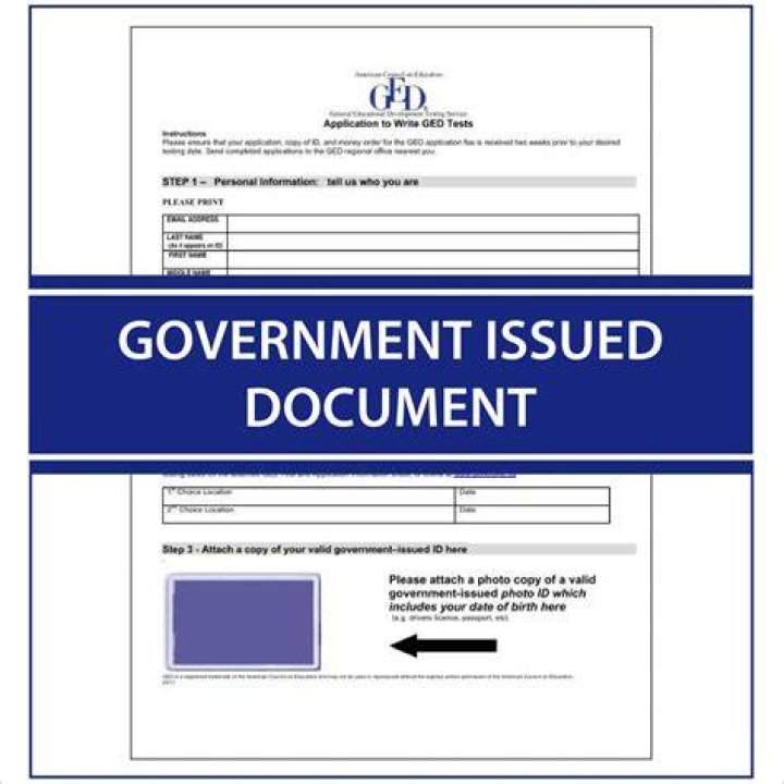 What are government issued documents?