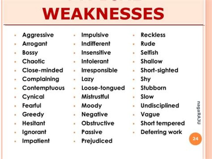 What are some weakness for teachers?