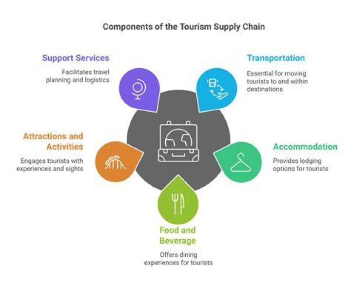 What are the components of tourism network?