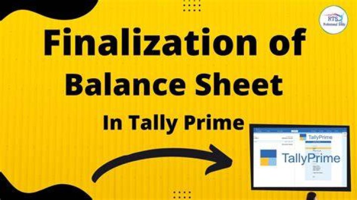 What are the contents of balance sheet in tally?