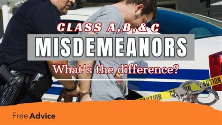 What are the different misdemeanors?