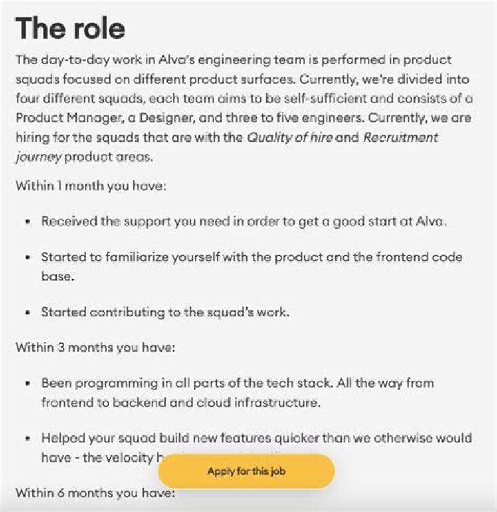 What are the information that you will find in a job advertisement?
