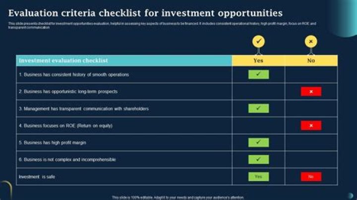 What are the technique for investment evaluation?