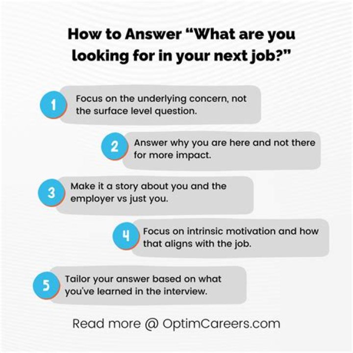 What are the top 3 things you are looking for in your next career move?