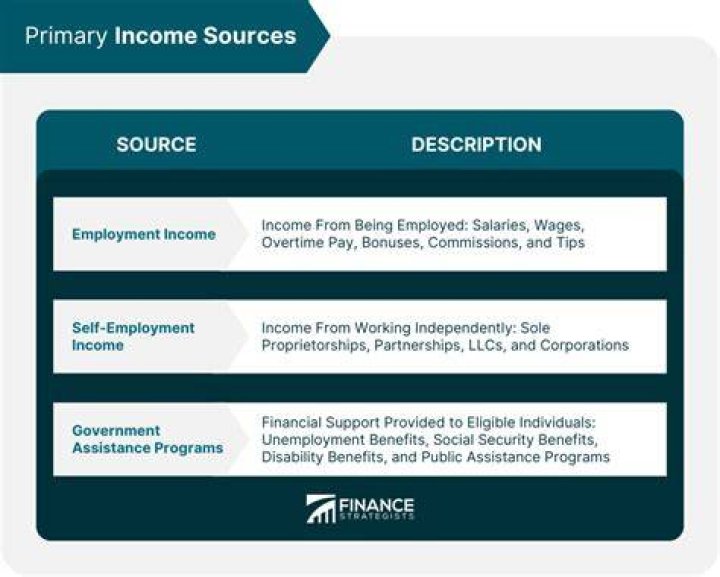 What are the two main sources of income for federal government?