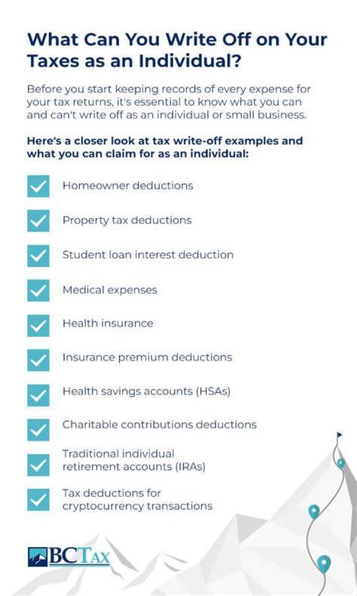 What can I write of on my taxes?