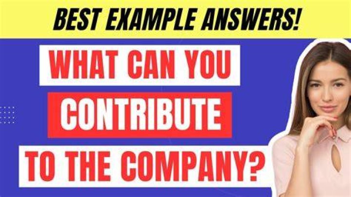 What can you contribute or offer to this company?