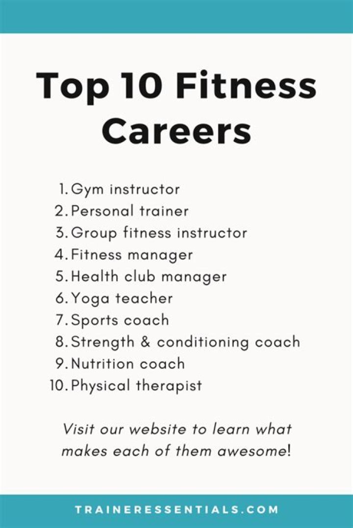 What careers are in the fitness field?
