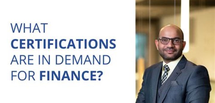 What certifications are in demand for finance?